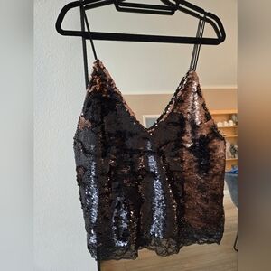 Free People Sequin tank yop